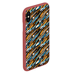 Чехол iPhone XS Max матовый SPORT Спортсмен, цвет: 3D-красный — фото 2