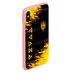 Чехол iPhone XS Max матовый The Witcher Neon, цвет: 3D-баблгам — фото 2