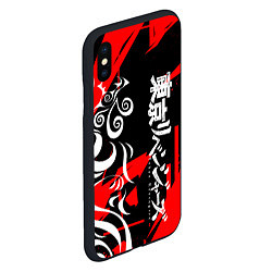 Чехол iPhone XS Max матовый TOKYO REVENGERS ТОСВА RED VER, цвет: 3D-черный — фото 2