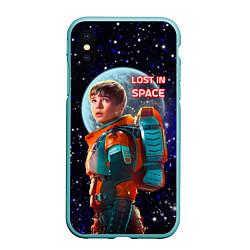 Чехол iPhone XS Max матовый Затерянные в космосе Lost in space, цвет: 3D-мятный