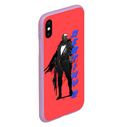 Чехол iPhone XS Max матовый Destiny neon, цвет: 3D-сиреневый — фото 2