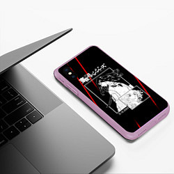Чехол iPhone XS Max матовый БАДЖИ И МАЙКИ ТОСВА И ВАЛЬХАЛЛА, цвет: 3D-сиреневый — фото 2