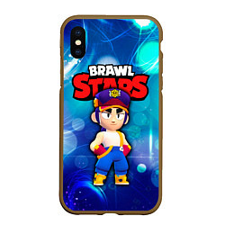 Чехол iPhone XS Max матовый Fang Фэнг Brawl Stars, цвет: 3D-коричневый