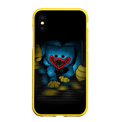 Чехол iPhone XS Max матовый POPPY PLAYTIME ПОППИ ПЛЕЙТАЙМ КУ-КУ, цвет: 3D-желтый