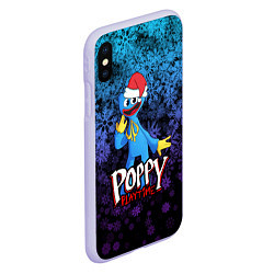 Чехол iPhone XS Max матовый POPPY PLAYTIME ПОППИ ПЛЕЙТАЙМ НОВЫЙ ГОД, цвет: 3D-светло-сиреневый — фото 2