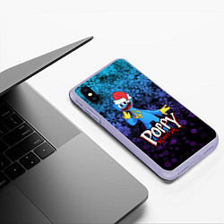 Чехол iPhone XS Max матовый POPPY PLAYTIME ПОППИ ПЛЕЙТАЙМ НОВЫЙ ГОД, цвет: 3D-светло-сиреневый — фото 2