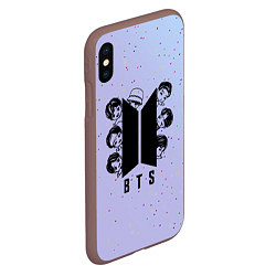 Чехол iPhone XS Max матовый Bangtan BTS, цвет: 3D-коричневый — фото 2