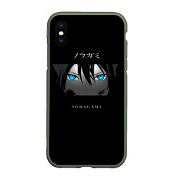 Чехол iPhone XS Max матовый Взгляд Ято Noragami, цвет: 3D-темно-зеленый