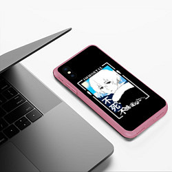 Чехол iPhone XS Max матовый Фуши арт, цвет: 3D-малиновый — фото 2