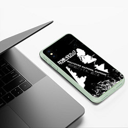Чехол iPhone XS Max матовый Ичиго, Бякуя, Тосиро и Гин - Bleach, цвет: 3D-салатовый — фото 2