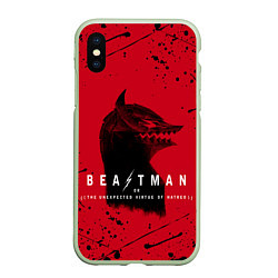 Чехол iPhone XS Max матовый BEASTMAN BERSERK БЕРСЕРК, ПРОКЛЯТИЕ, цвет: 3D-салатовый