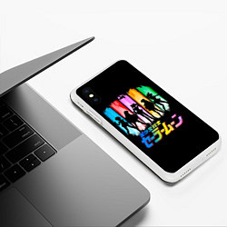 Чехол iPhone XS Max матовый Воины в матросках - Сейлор Мун, цвет: 3D-белый — фото 2