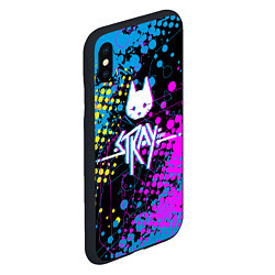 Чехол iPhone XS Max матовый Stray кот бродяга, цвет: 3D-черный — фото 2