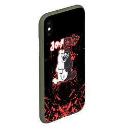 Чехол iPhone XS Max матовый Monokuma monomi, цвет: 3D-темно-зеленый — фото 2