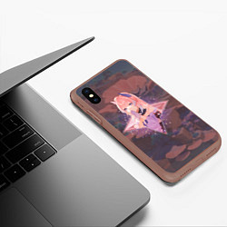 Чехол iPhone XS Max матовый Кокоми Сангономия Kokomi Sangonomiya в примогеме,, цвет: 3D-коричневый — фото 2