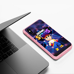 Чехол iPhone XS Max матовый FANG ФЭНГ BRAWL STARS Фенг, цвет: 3D-баблгам — фото 2