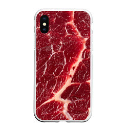 Чехол iPhone XS Max матовый Свежее мясо
