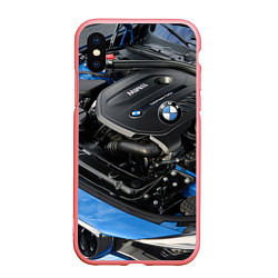 Чехол iPhone XS Max матовый BMW Engine Twin Power Turbo