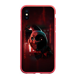 Чехол iPhone XS Max матовый Мундроп FNAF Security Breach, цвет: 3D-красный