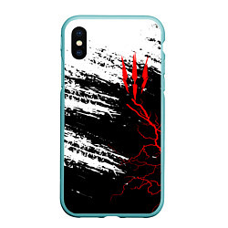 Чехол iPhone XS Max матовый The Witcher - Когти, цвет: 3D-мятный