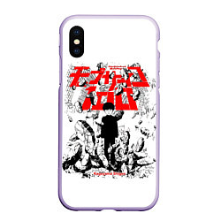 Чехол iPhone XS Max матовый Mob Psycho 100 - Kageyama Shigeo, цвет: 3D-светло-сиреневый