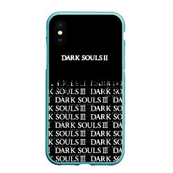 Чехол iPhone XS Max матовый Dark souls 2 темные души, цвет: 3D-мятный