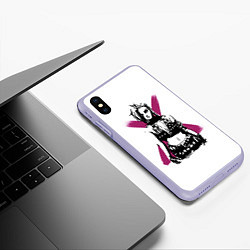 Чехол iPhone XS Max матовый Arcane League Of Legends - Джинкс, цвет: 3D-светло-сиреневый — фото 2