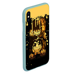 Чехол iPhone XS Max матовый Bendy And The Ink Machine Игра Бенди, цвет: 3D-мятный — фото 2