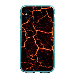 Чехол iPhone XS Max матовый Раскаленная лаваhot lava