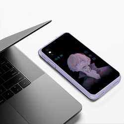 Чехол iPhone XS Max матовый Toge Inumaki Инумаки, цвет: 3D-светло-сиреневый — фото 2