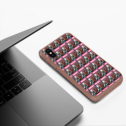 Чехол iPhone XS Max матовый Акаши Сейджуро Баскетбол Куроко, цвет: 3D-коричневый — фото 2