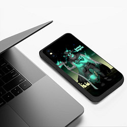 Чехол iPhone XS Max матовый Darkest Dungeon - Grim Reaper, цвет: 3D-черный — фото 2