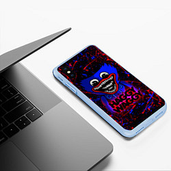 Чехол iPhone XS Max матовый HAGGY WAGGY POPPY PLAYTIME, цвет: 3D-голубой — фото 2