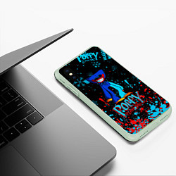 Чехол iPhone XS Max матовый Poppy Playtime Плэйтайм, цвет: 3D-салатовый — фото 2