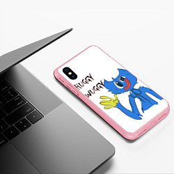 Чехол iPhone XS Max матовый Huggy Wuggy - Poppy Playtime Хагги Вагги, цвет: 3D-баблгам — фото 2