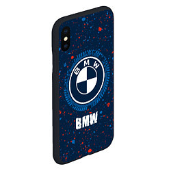 Чехол iPhone XS Max матовый BMW BMW Брызги, цвет: 3D-черный — фото 2