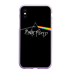 Чехол iPhone XS Max матовый PINK FLOYD - ПИНК ФЛОЙД, цвет: 3D-сиреневый