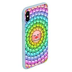 Чехол iPhone XS Max матовый Psychedelic Lalafanfan, цвет: 3D-голубой — фото 2