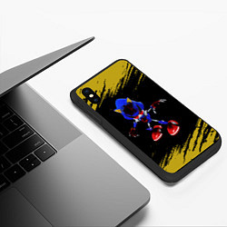 Чехол iPhone XS Max матовый CОНИК ЭКЗЕ - Яркий, цвет: 3D-черный — фото 2