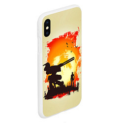Чехол iPhone XS Max матовый Снейк и Метал Гир, цвет: 3D-белый — фото 2