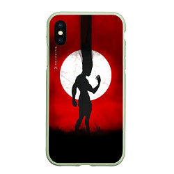 Чехол iPhone XS Max матовый Hunter x Hunter Гон волосы в небо, цвет: 3D-салатовый