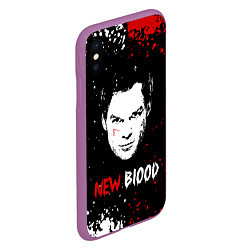 Чехол iPhone XS Max матовый Декстер Новая Кровь Dexter New Blood, цвет: 3D-фиолетовый — фото 2