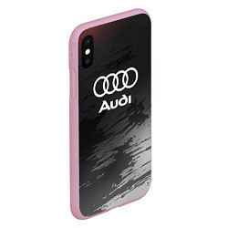 Чехол iPhone XS Max матовый Audi туман, цвет: 3D-розовый — фото 2