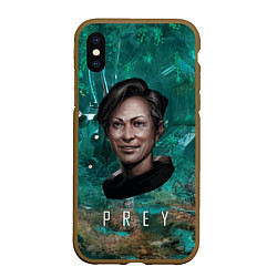 Чехол iPhone XS Max матовый Prey Woman horror, цвет: 3D-коричневый