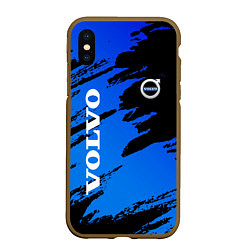 Чехол iPhone XS Max матовый Volvo - Градиент