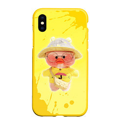 Чехол iPhone XS Max матовый УТОЧКА Лалафанфан УТЯ, цвет: 3D-желтый