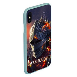Чехол iPhone XS Max матовый DARK SOULS III Рыцарь Солнца Дарк Соулс, цвет: 3D-мятный — фото 2