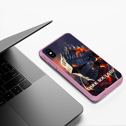 Чехол iPhone XS Max матовый DARK SOULS III Рыцарь Солнца Дарк Соулс, цвет: 3D-розовый — фото 2