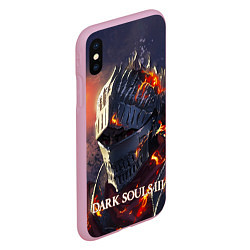 Чехол iPhone XS Max матовый DARK SOULS III Рыцарь Солнца Дарк Соулс, цвет: 3D-розовый — фото 2