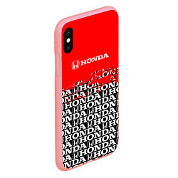 Чехол iPhone XS Max матовый Honda - Pattern, цвет: 3D-баблгам — фото 2